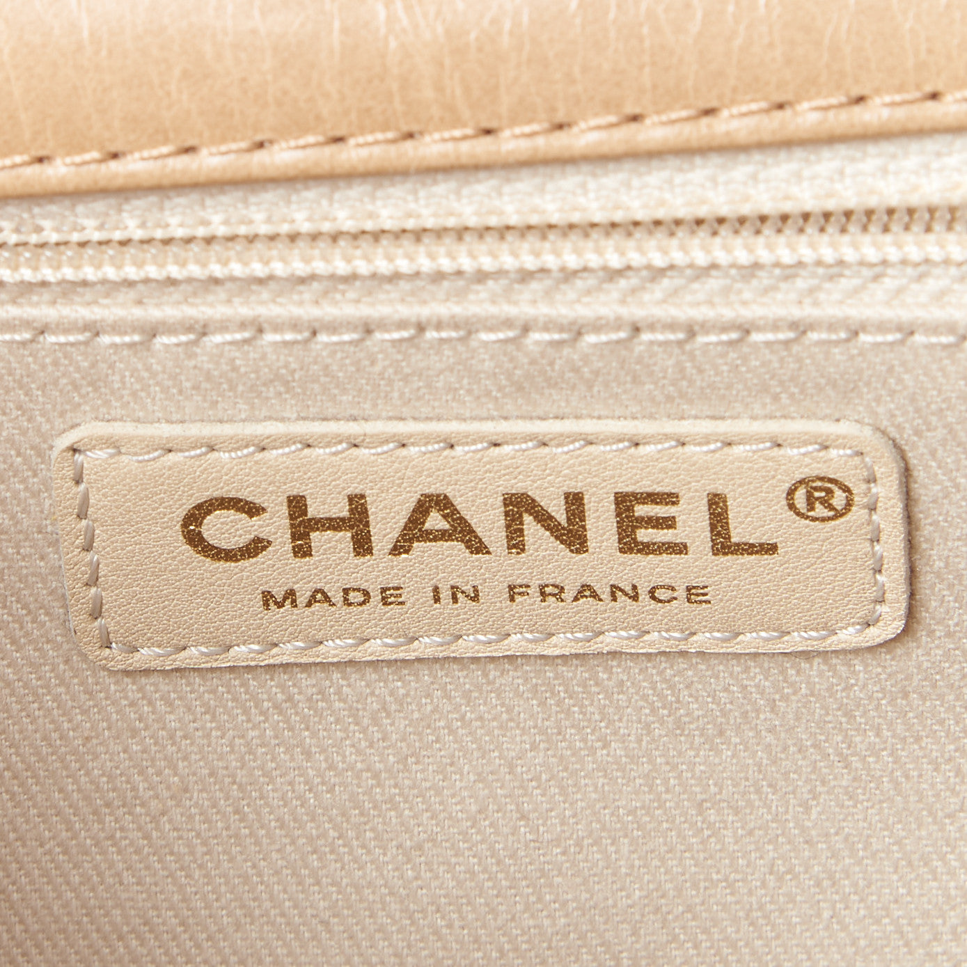 Chanel Glazed Calfskin Quilted Medium Bubble CC Flap Beige 8 of 9