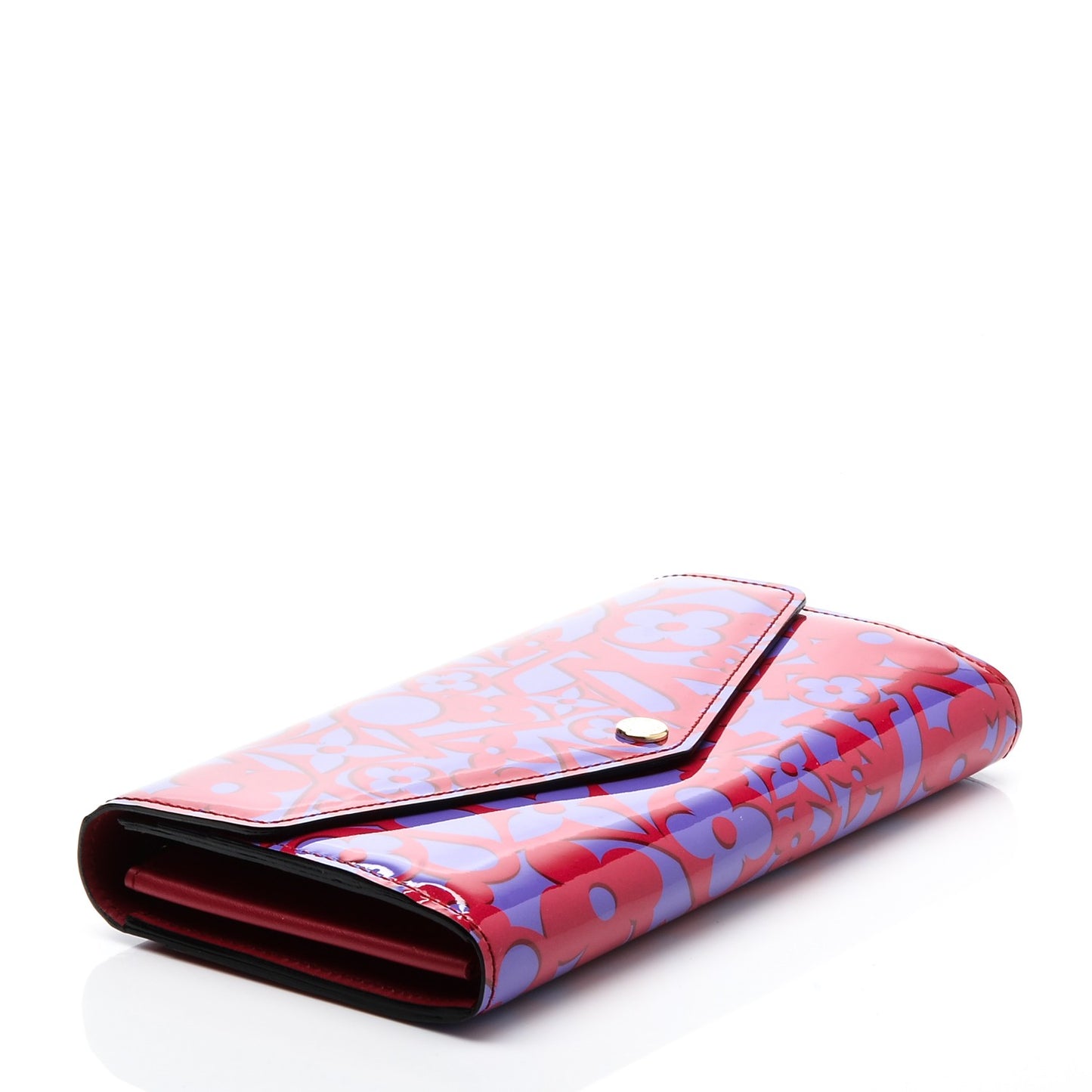 Patent Sweet Monogram Sarah Wallet Rose Indien