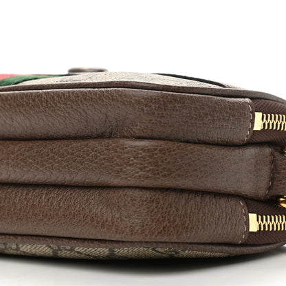 Gucci GG Supreme Monogram Web Mini Ophidia GG Bag Brown 12 of 13