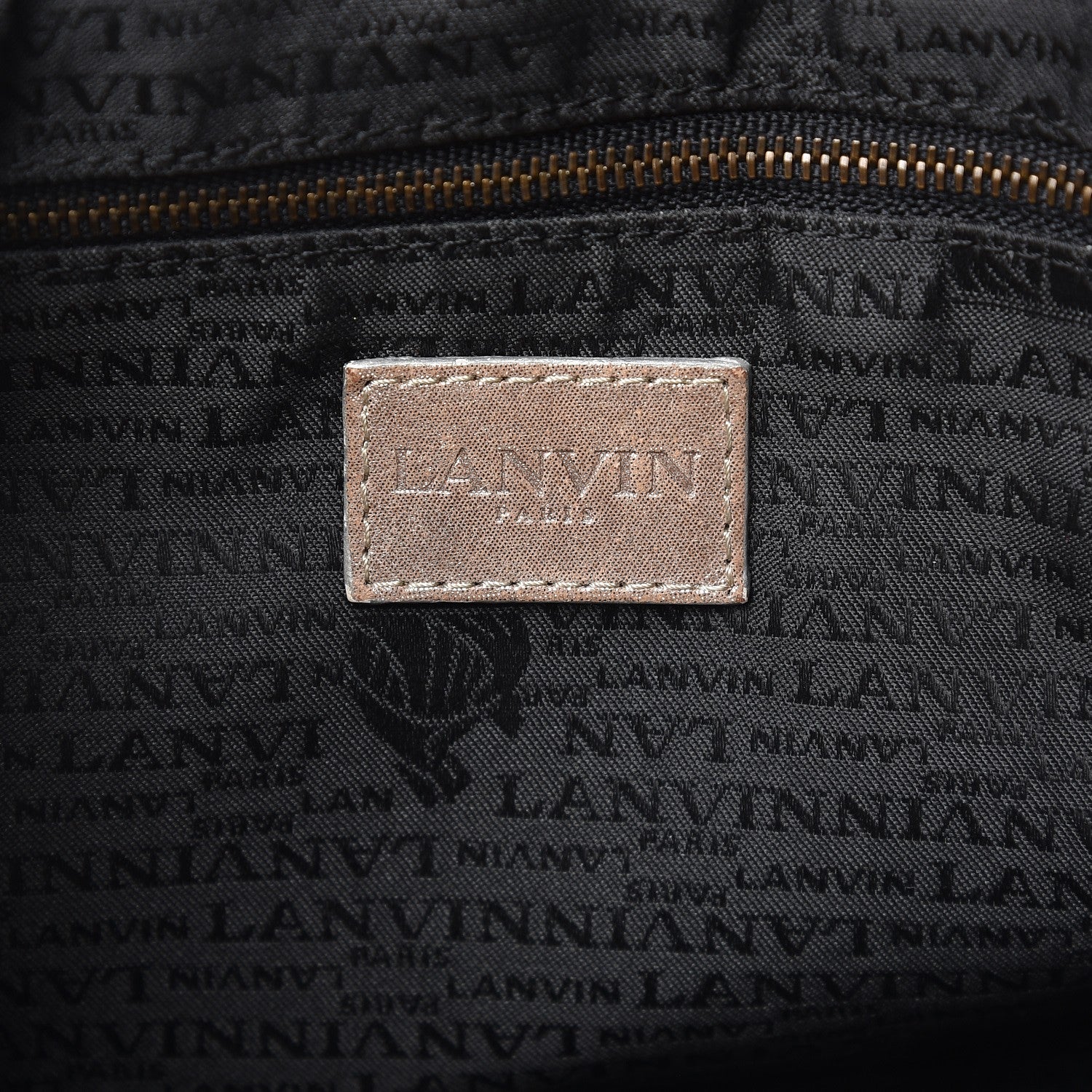 Lanvin Metallic Lambskin Quilted Amalia Cabas Tote Silver 6 of 7