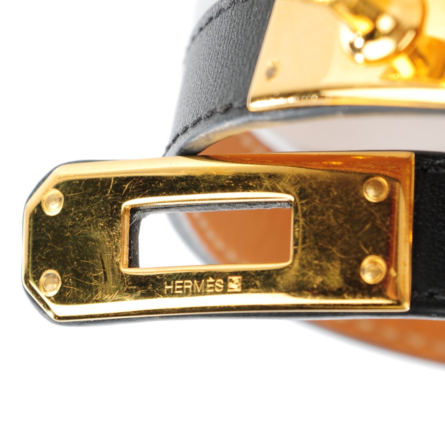 Hermes Chamonix Kelly Double Tour Bracelet S Black 5 of 8