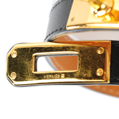 Hermes Chamonix Kelly Double Tour Bracelet S Black 5 of 8