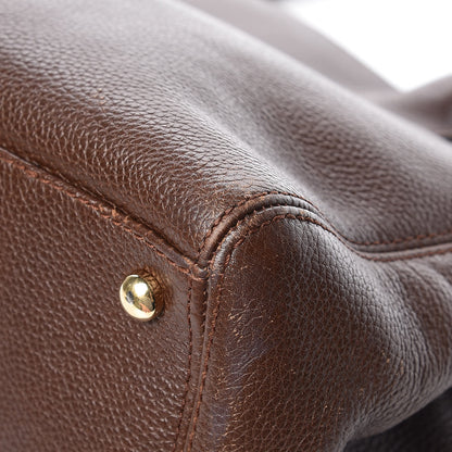 Chanel Calfskin Cerf Executive Shopper Tote Brown 10 of 13