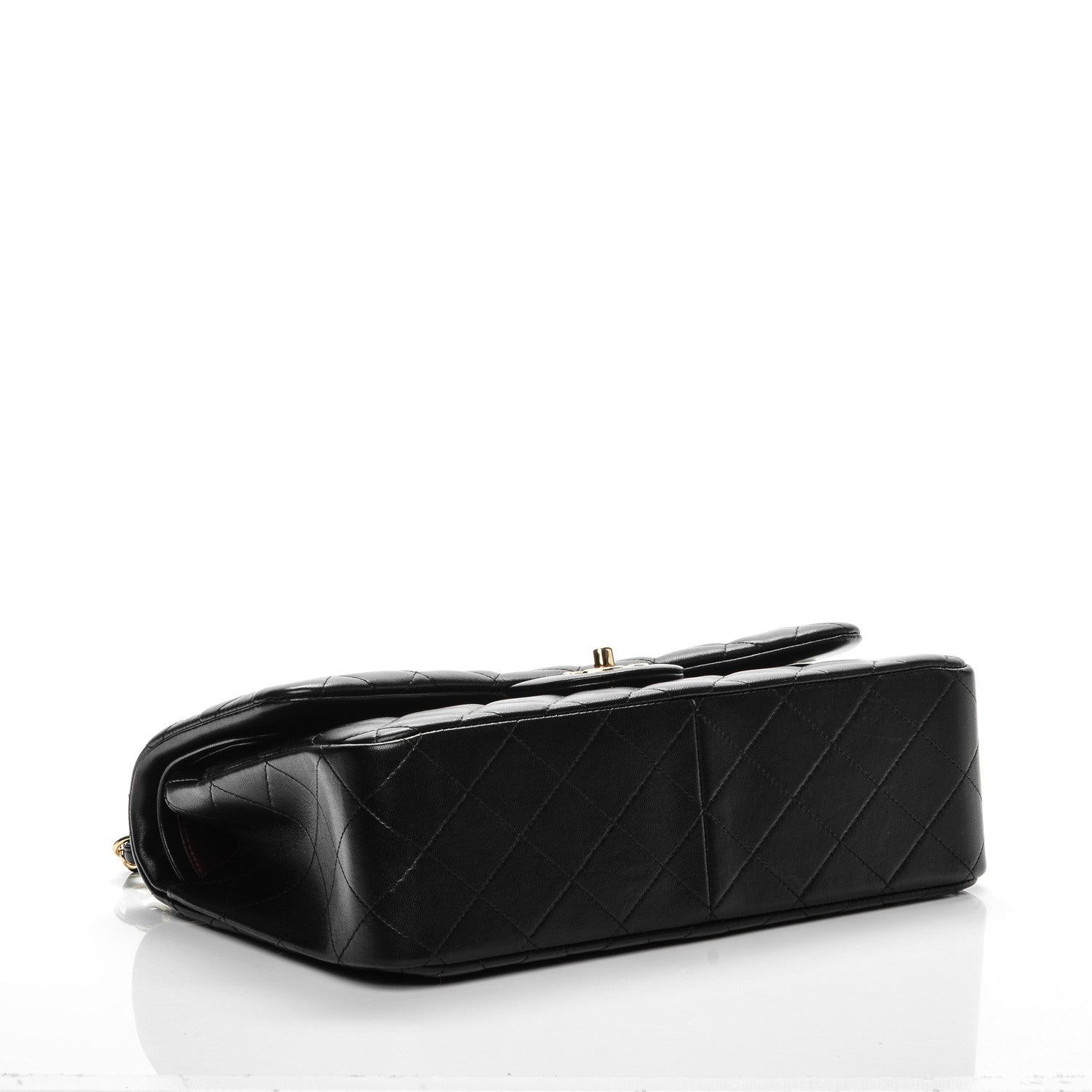 Chanel Lambskin Quilted Jumbo Double Flap Black 4 of 8