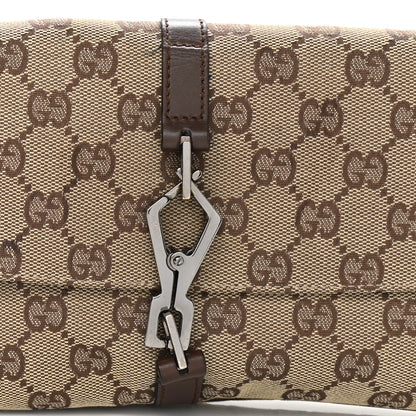 Gucci Monogram Flap Shoulder Bag Brown 8 of 10