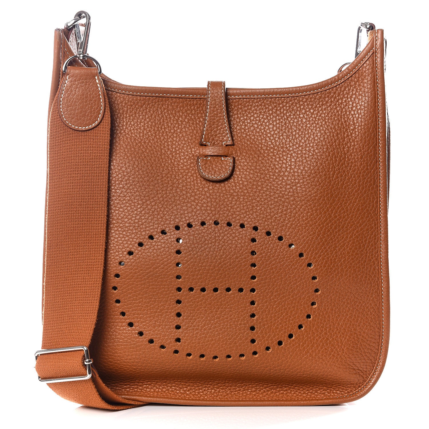 Hermes Taurillon Clemence Evelyne III PM Gold 1 of 11
