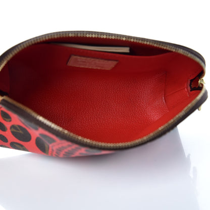 Louis Vuitton Monogram Kusama Pumpkin Dots Cosmetic Pouch Red 7 of 11