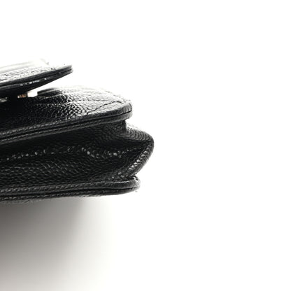 Chanel Caviar Quilted Wallet On Chain WOC Black 14 of 15