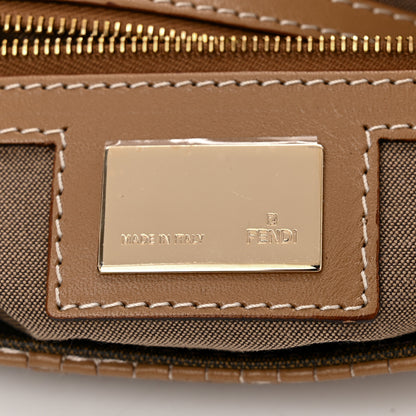 Fendi Calfskin Woven Baguette Cammelo Beige 6 of 10