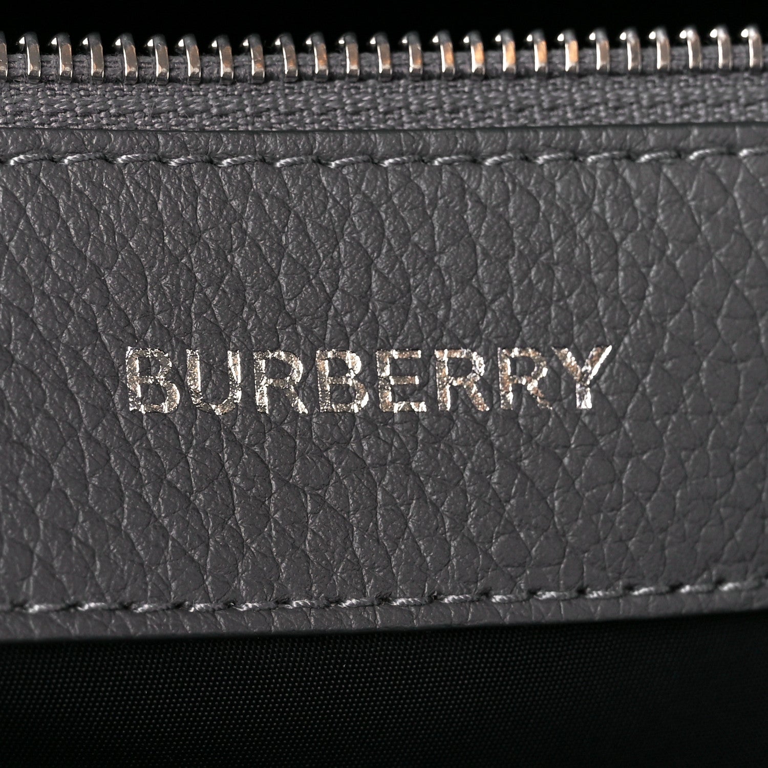 Burberry Calfskin Logo Messenger Charcoal Grey 6 of 16