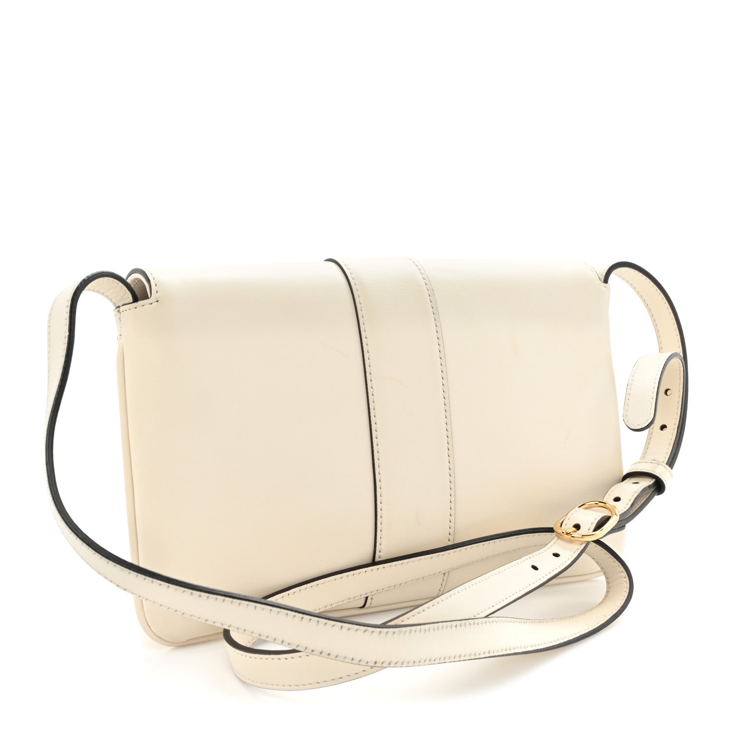 Gucci Calfskin Small Arli Flap Shoulder Bag Mystic White 3 of 13
