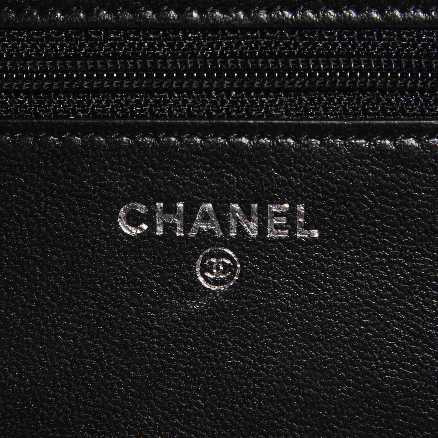 Chanel Lambskin Quilted Wallet On Chain WOC Black 6 of 9