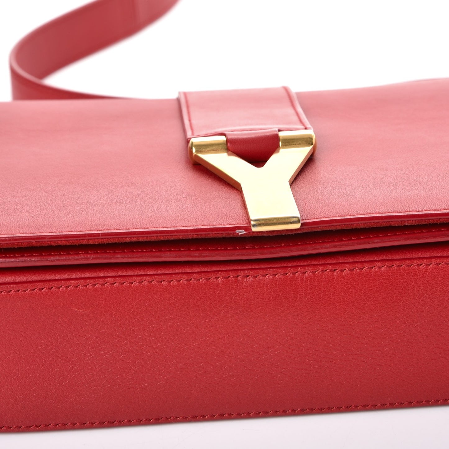 Calfskin Classic Y Satchel Red