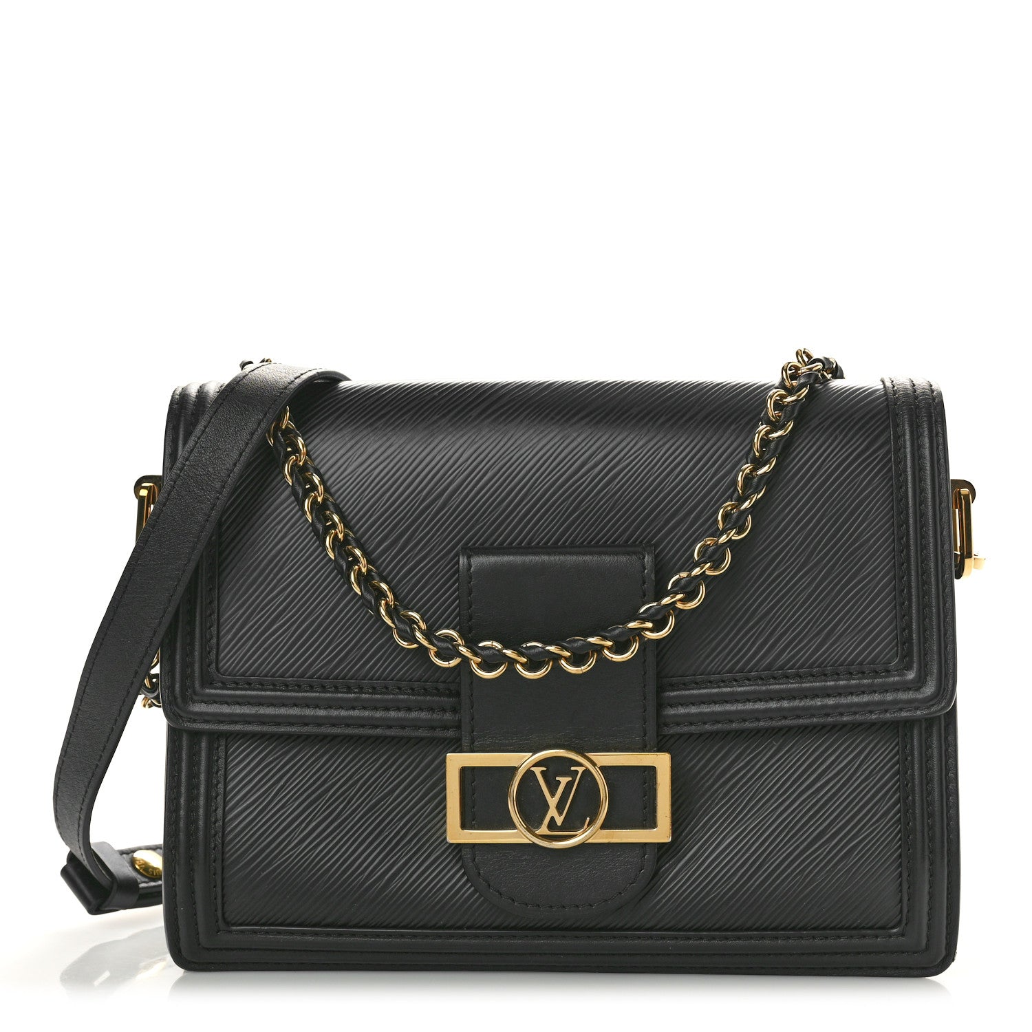 Louis Vuitton Epi Dauphine MM Black 1 of 9
