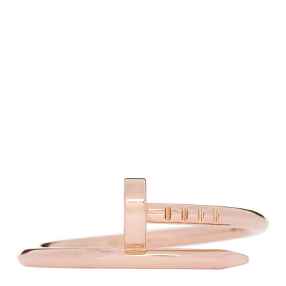 Cartier 18K Pink Gold Small Juste Un Clou Ring 55 7.25 1 of 6