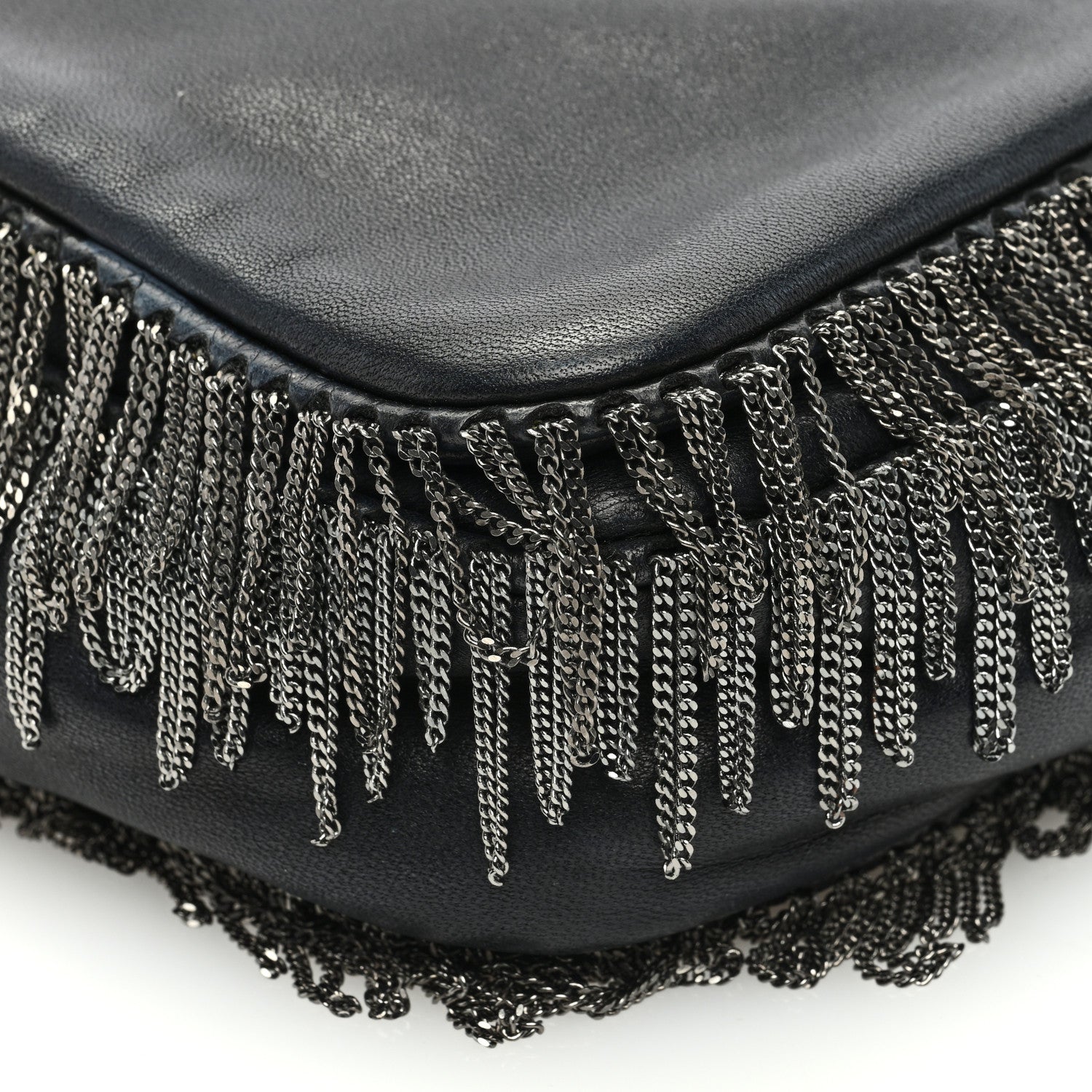 Chanel Lambskin Rock And Cabaret Chain Fringe Flap Black 9 of 11