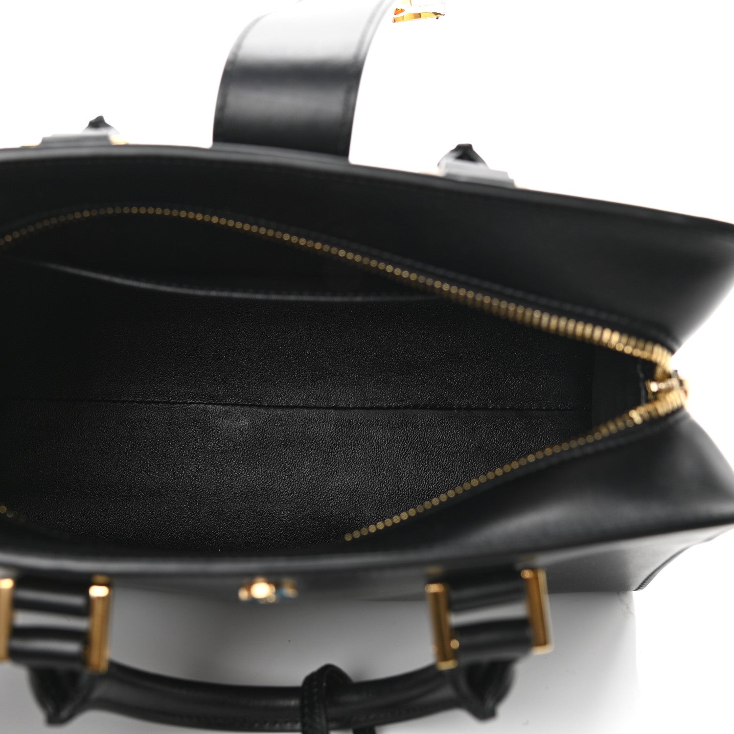 Saint Laurent Calfskin Monogram Baby Cabas Black 5 of 9