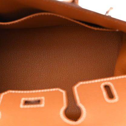 Hermes Epsom Birkin Sellier 25 Gold 5 of 12