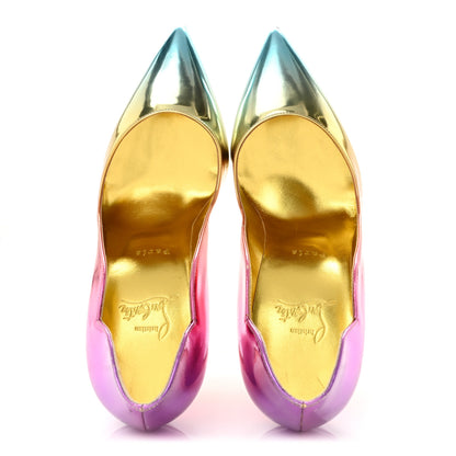 Christian Louboutin Specchio Boreal Hot Chick 100 Pumps 39.5 Multicolor Gold 2 of 9