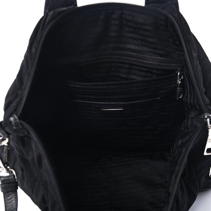 Prada Tessuto Nylon Quilted Shopping Tote Black 4 of 5