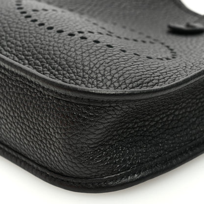 Hermes Taurillon Clemence Evelyne TPM Black 10 of 11