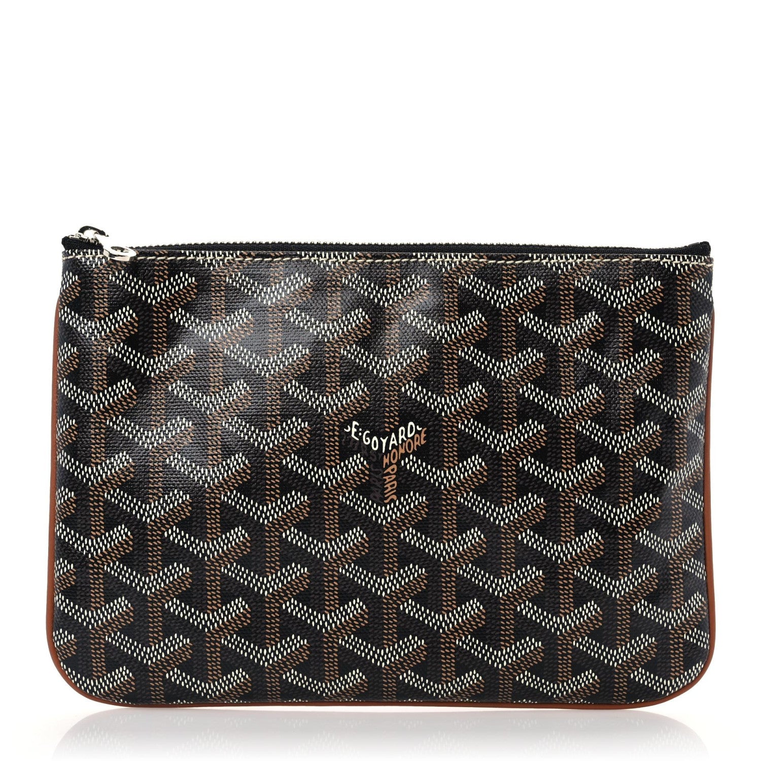 Goyard Goyardine Senat Pochette PM Black Gold 1 of 6