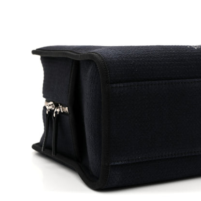 Chanel Mixed Fibers Deauville Bowling Bag Black 9 of 10