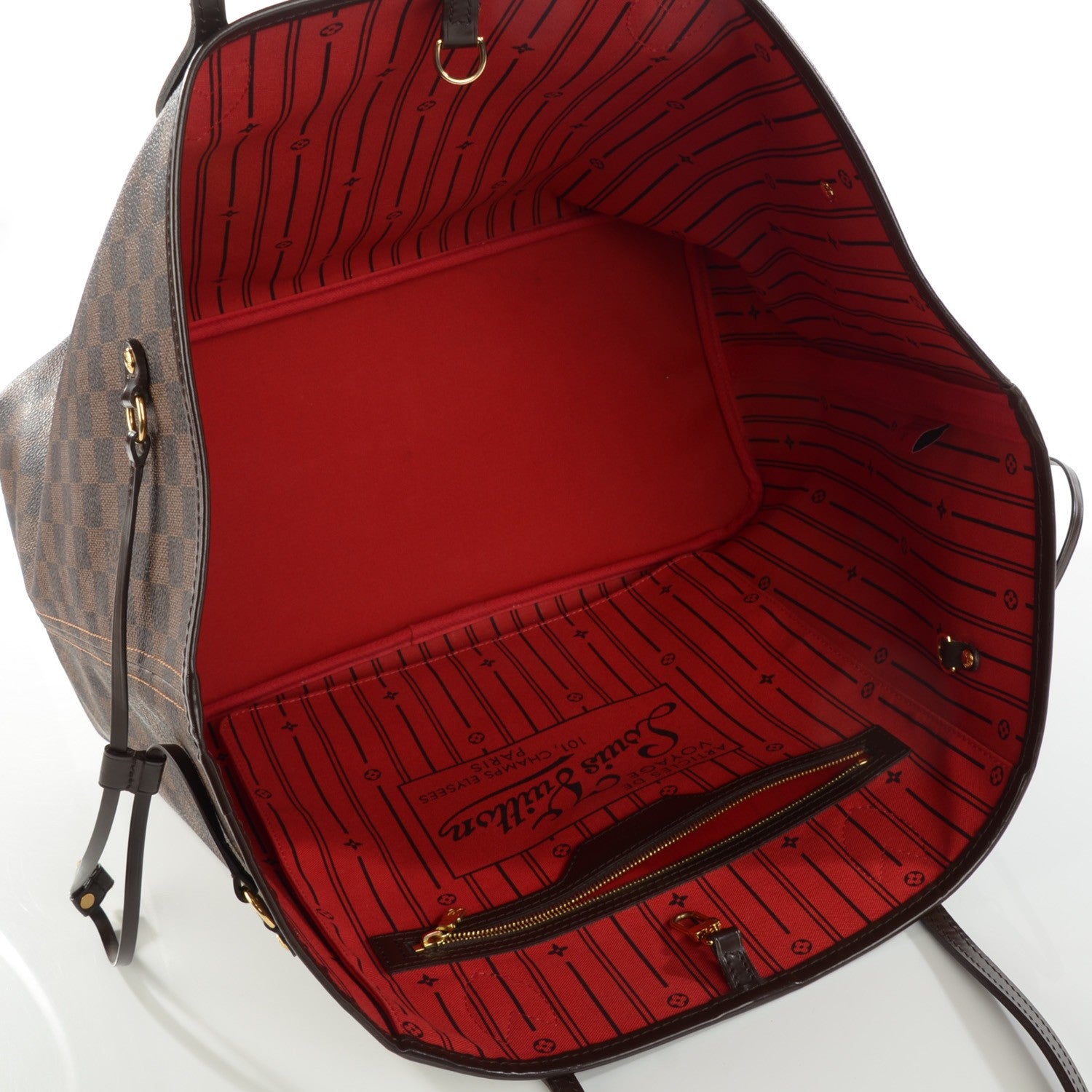 Louis Vuitton Damier Ebene Neverfull GM 5 of 8