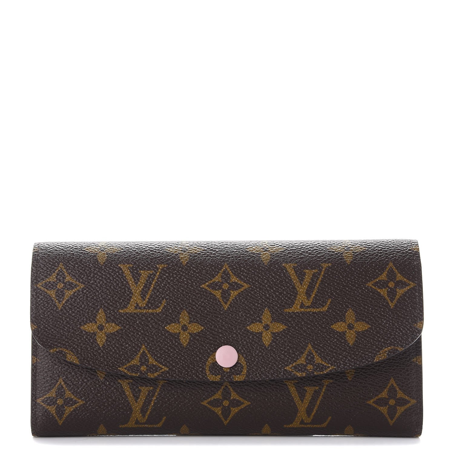 Louis Vuitton Monogram Emilie Wallet Rose Ballerine 1 of 8
