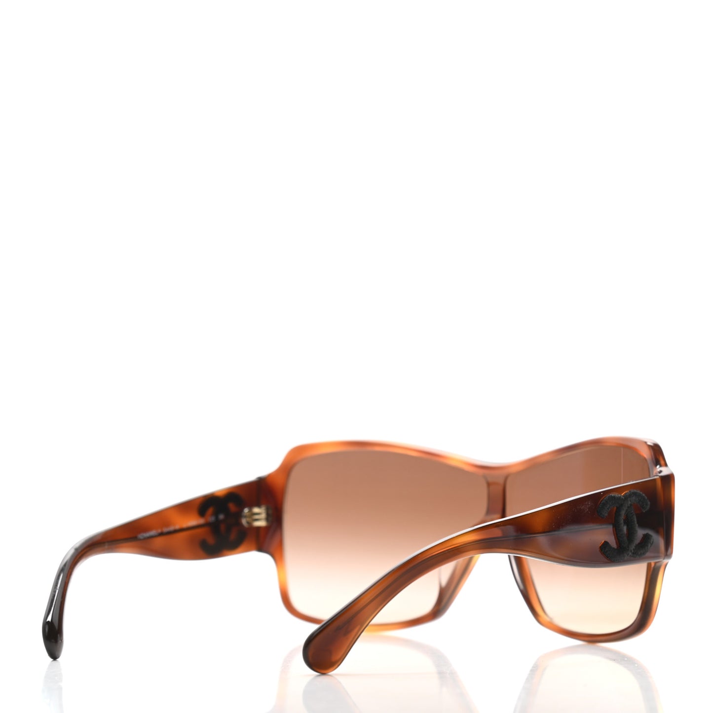Acetate Shield Sunglasses 5449-A Dark Tortoise