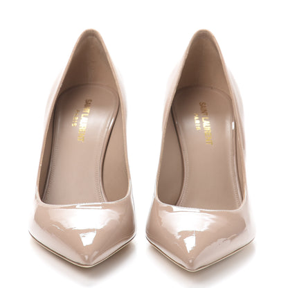 Saint Laurent Patent Anja 85 Pumps 38.5 Nude 2 of 9