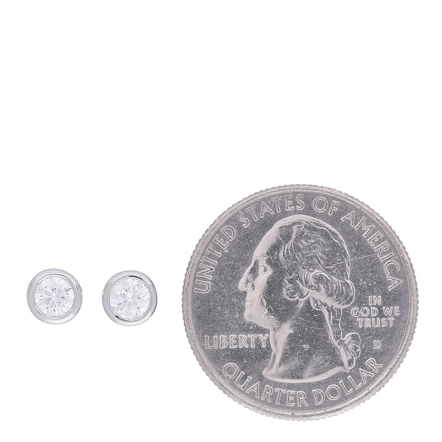 Platinum Diamond .52ctw Elsa Peretti Diamonds By The Yard Earrings