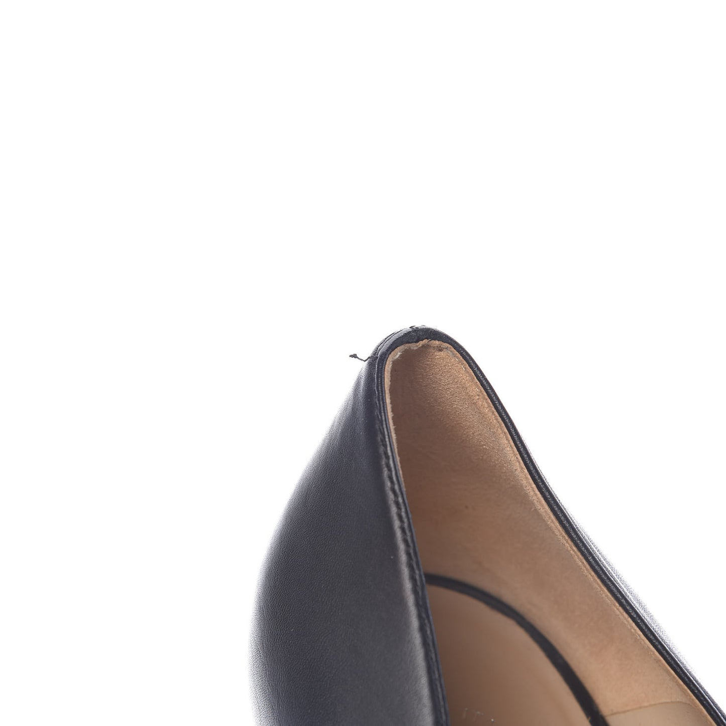 Lambskin CC Cap Toe Platform Chain Pumps 38.5 Black