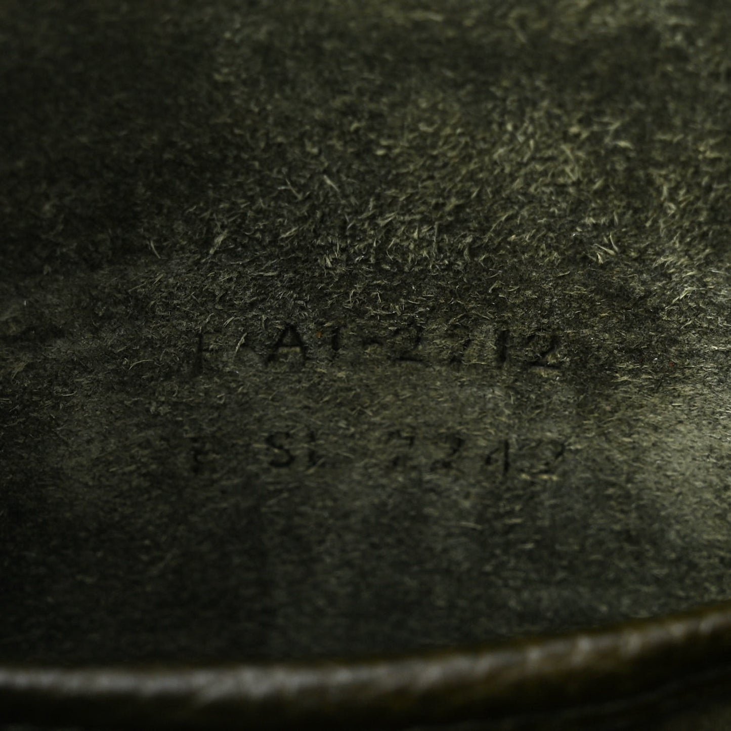 Drummed Calfskin Nano Luggage Khaki