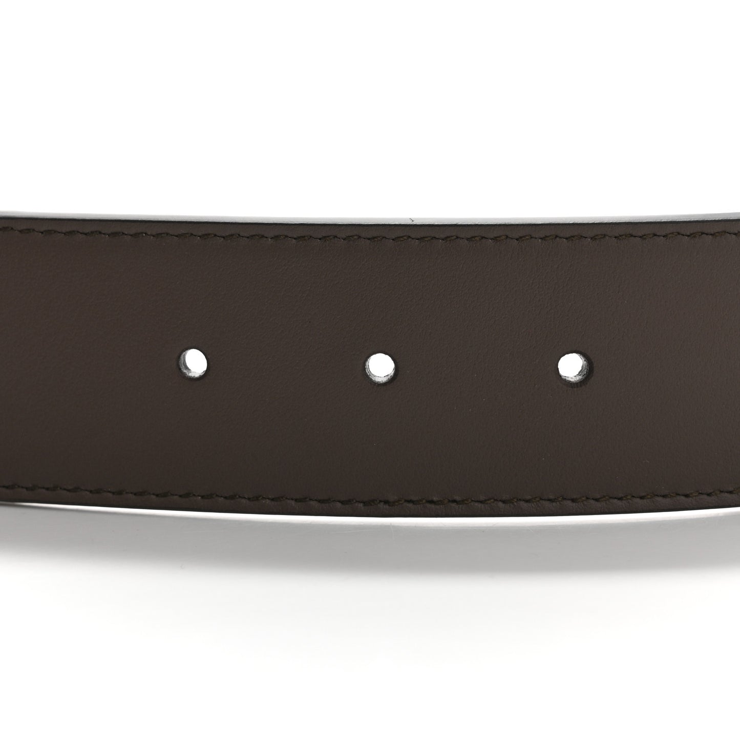 GG Supreme Monogram Matte Plutone Calfskin Double G 40mm Belt 80 32 Beige Ebony New Acero