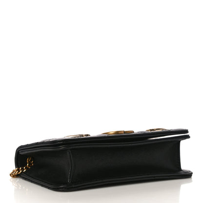 Gucci Calfskin Matelasse Mini Animal Studs GG Marmont Bag Black 4 of 12