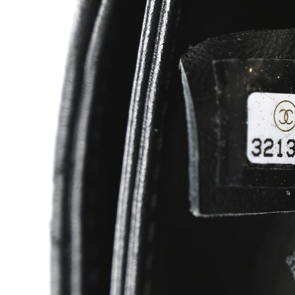 Chanel Calfskin Quilted CC Uniform Flap Belt Bag Black 8 of 12