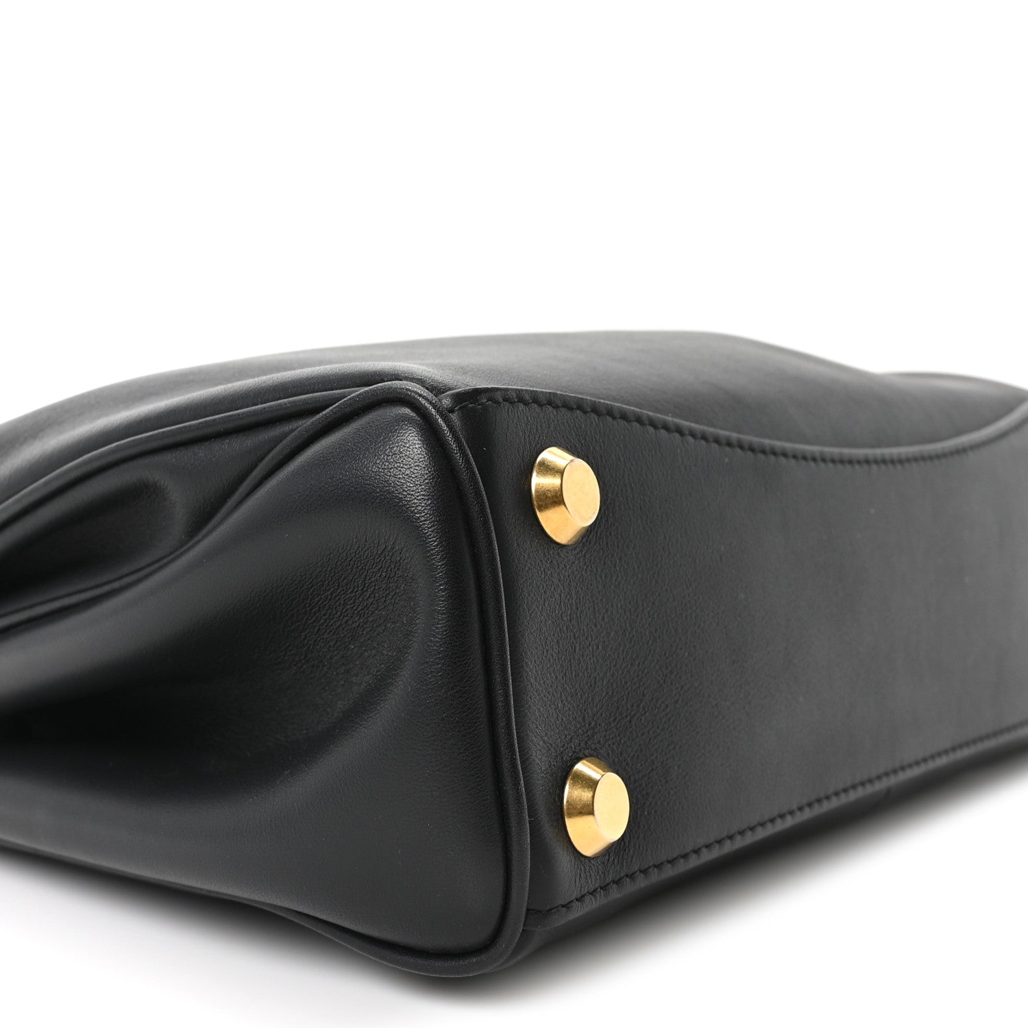 Balenciaga Natural Smooth Calfskin Small Rodeo Top Handle Handbag Black 7 of 8