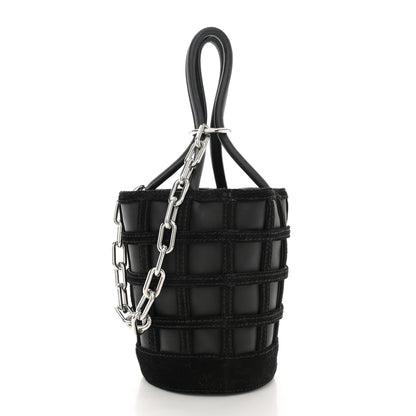Alexander Wang Suede Calfskin Roxy Mini Bucket Bag Black 4 of 11