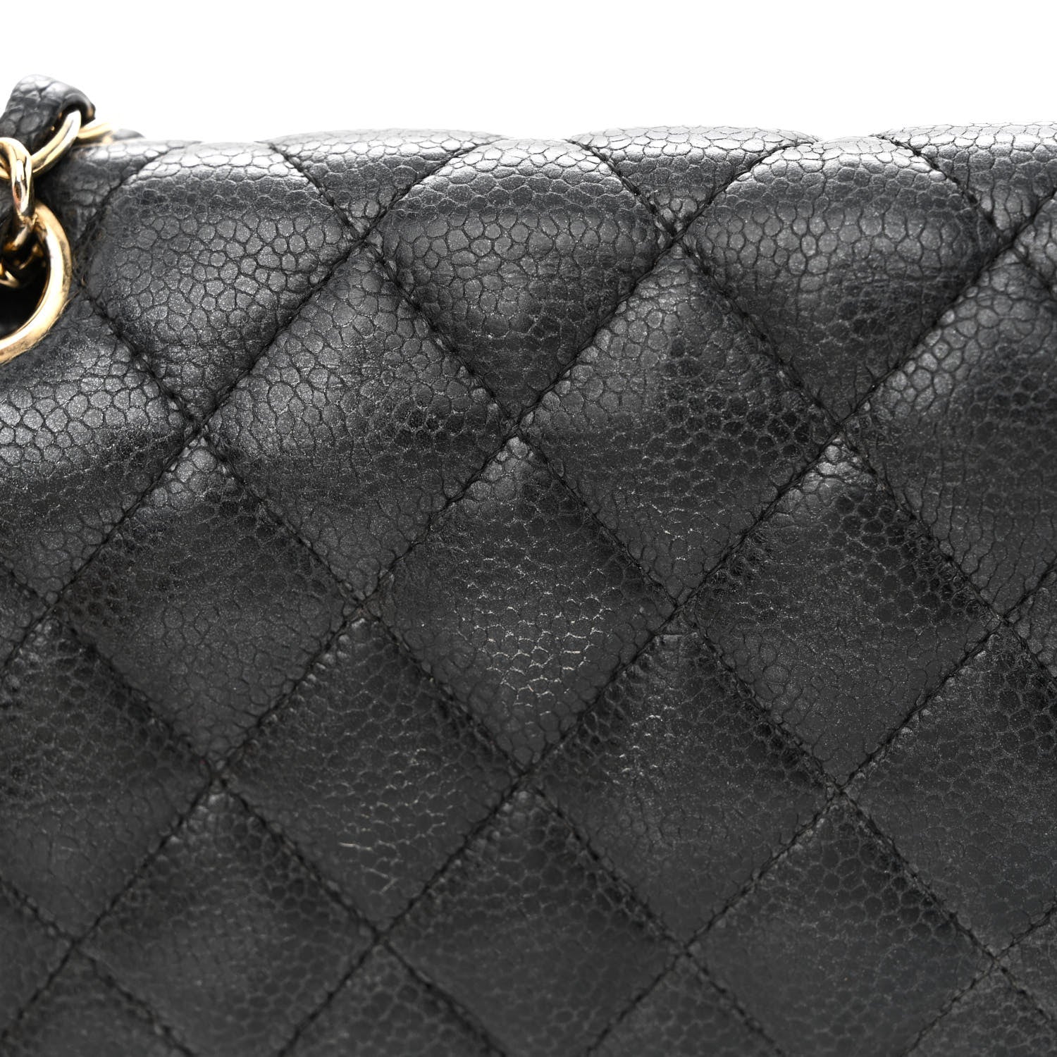 Chanel Caviar Quilted Medium Double Flap Black 13 of 16