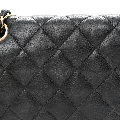 Chanel Caviar Quilted Medium Double Flap Black 13 of 16