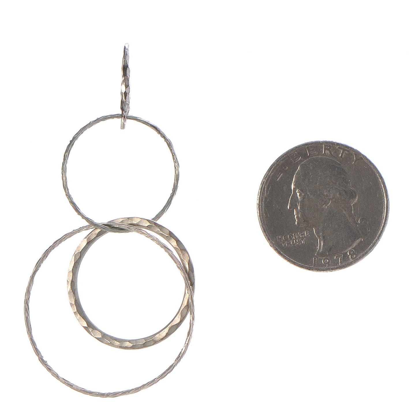 Sterling Silver Paloma Picasso Hammered Circles Earrings