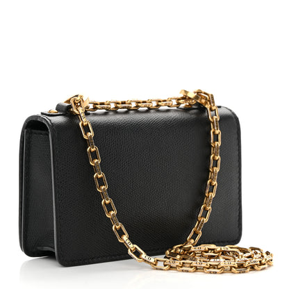 Christian Dior Grained Calfskin Mini J'Adior Chain Flap Bag Black 3 of 15