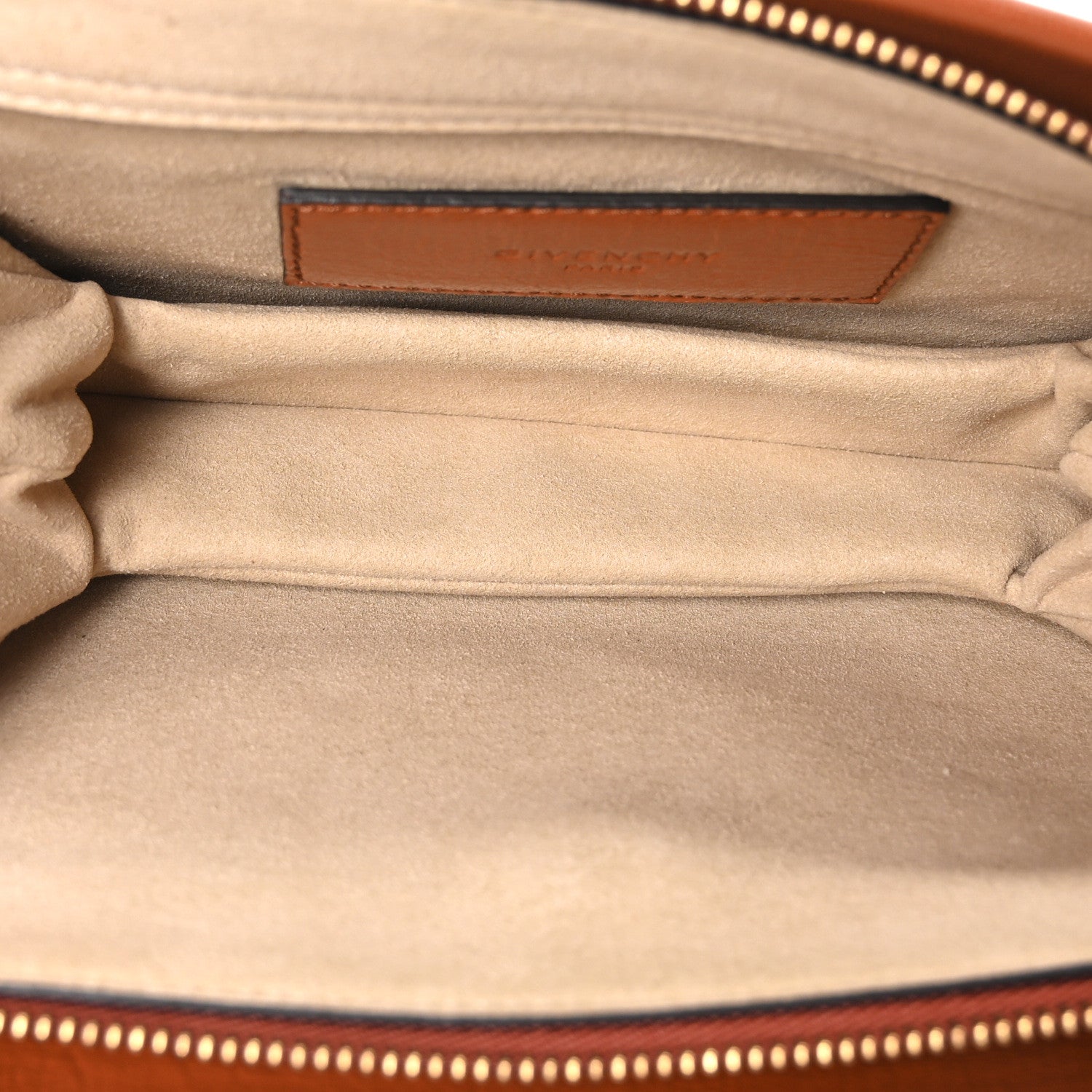 Givenchy Goatskin Suede Cross 3 Crossbody Bag Chestnut 1762608