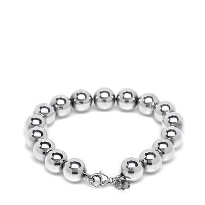 Tiffany Sterling Silver 10mm HardWear Ball Bracelet 3 of 4