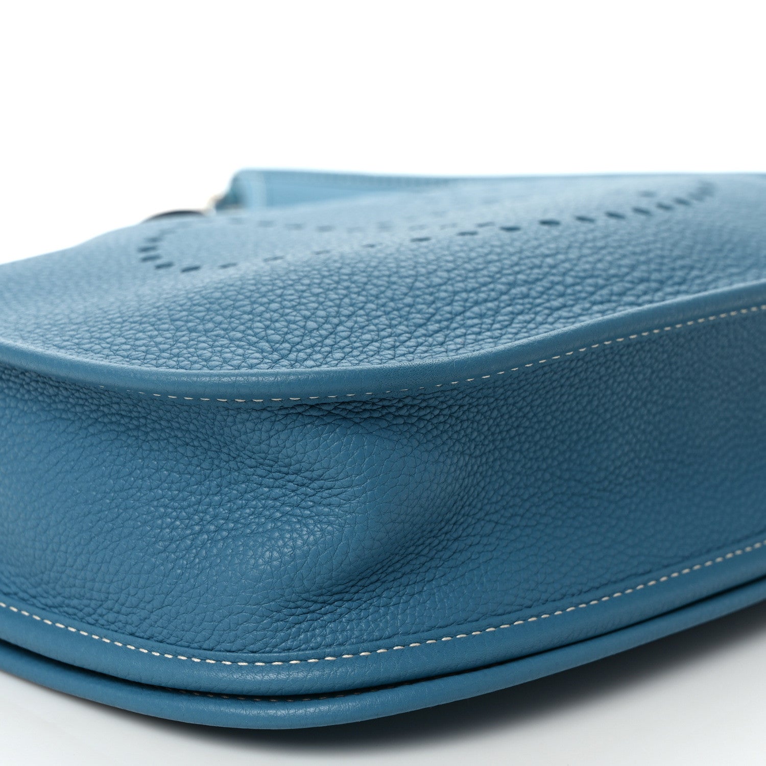 Hermes Taurillon Clemence Evelyne III PM Blue Jean 7 of 9