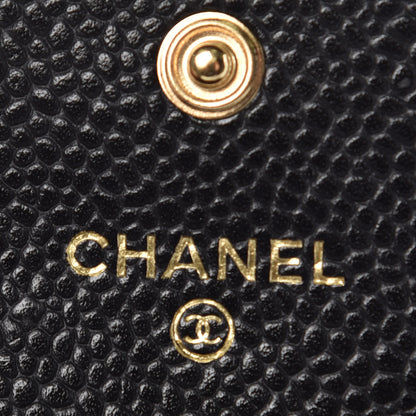 Chanel Caviar Quilted Flap Card Holder Black 8 of 11