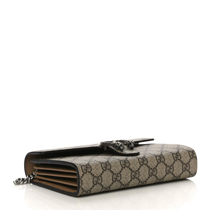Gucci GG Supreme Monogram Mini Dionysus Chain Wallet Beige Taupe 4 of 11