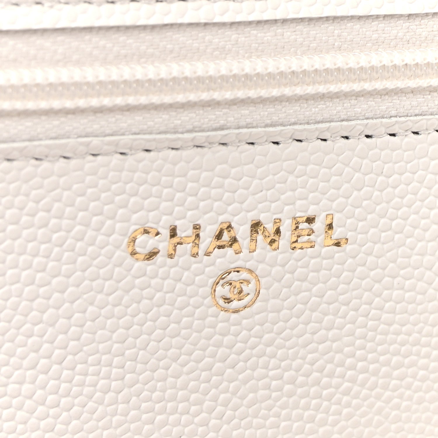 Chanel Caviar Quilted Enamel Coco Casino Wallet On Chain WOC White 6 of 12