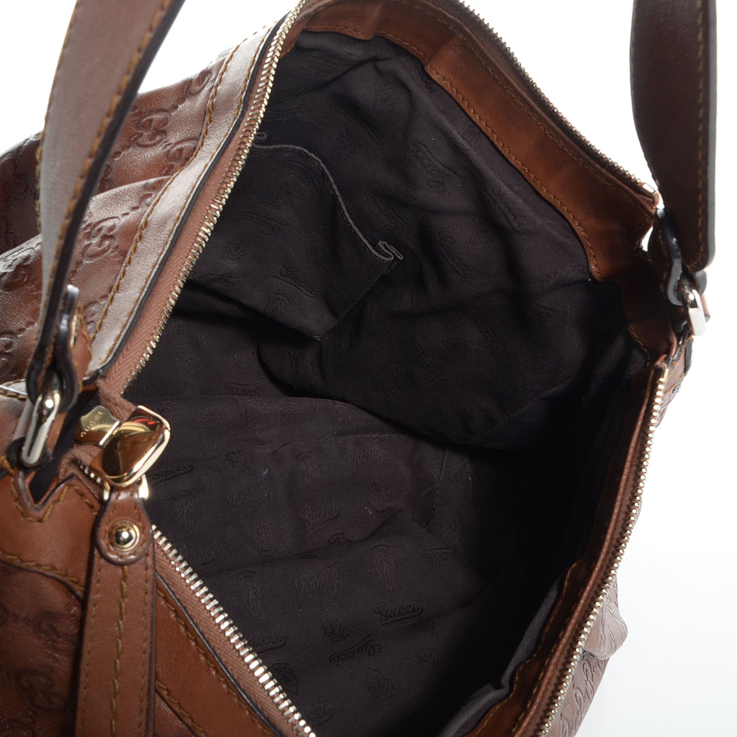 Guccissima Medium Sukey Hobo Brown